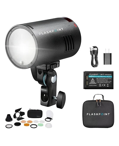 Flashpoint Xplor 100 Pro Ii R2 Ttl Pocket Flash with Round Head Accessory Kit