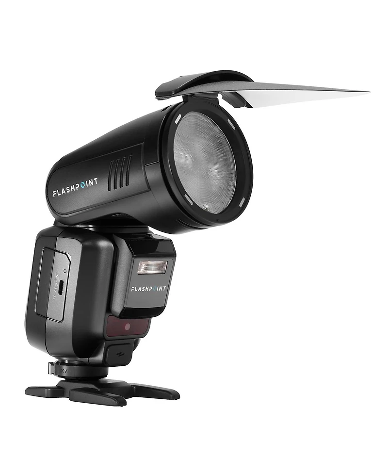 Flashpoint X100 Ttl R2 On Camera Li-on Round Head Flash For Nikon with Round Head Flash Accessory Kit