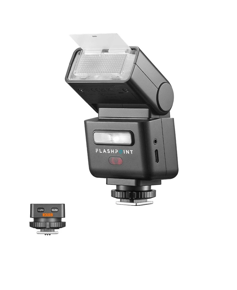 Flashpoint iT32 Compact R2 Ttl Mini Camera Flash with Detachable Magnetic X5-s Interchangeable H ot Shoe Module and Wireless Trigger (Sony)