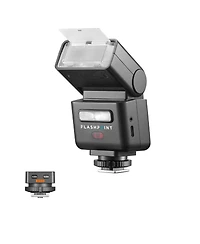 Flashpoint iT32 Compact R2 Ttl Mini Camera Flash with Detachable Magnetic X5-s Interchangeable H ot Shoe Module and Wireless Trigger (Sony)