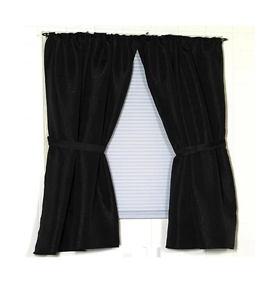 Carnation Home Fashions "Lauren" Diamond-Piqued, 100% Polyester Window Curtain