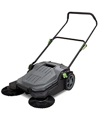 Sugift Walk-behind Hand Push Floor Sweeper, 25.6 inch Sweeping Width, Manual, Adjustable