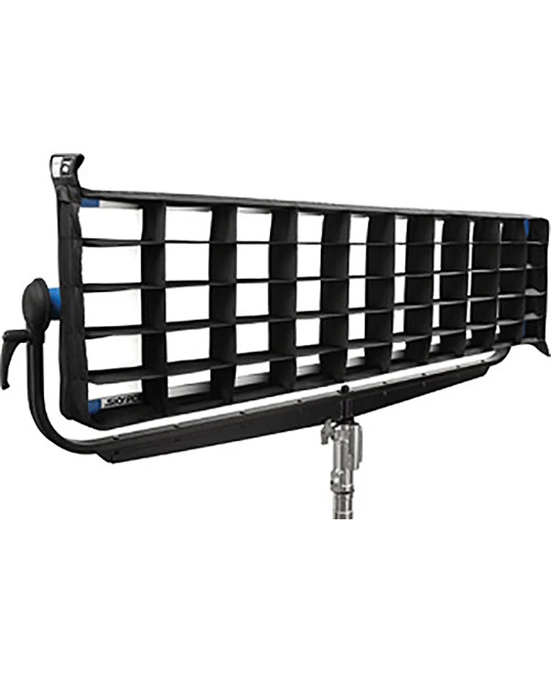Arri 40x60 Degree DoPchoice SnapGrid for S120 SkyPanel Led Light, Bundle with Pro 9.5' Air-Cushioned Heavy-Duty Light Stand