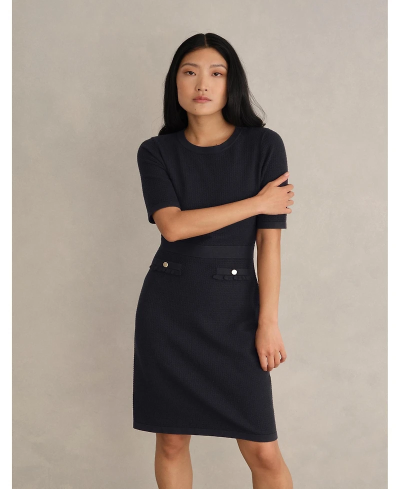 Hobbs London Women's Dannie Cinched-Waist Collard Shirt