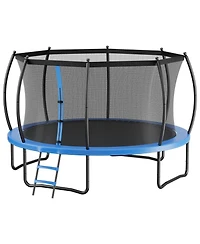 Mecale 10 Ft Recreational Trampoline with Safety Net Thickened Pad