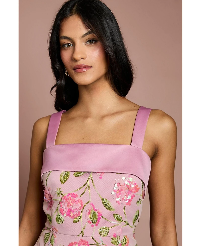 Coast Women's Sequin Floral Pencil Dress