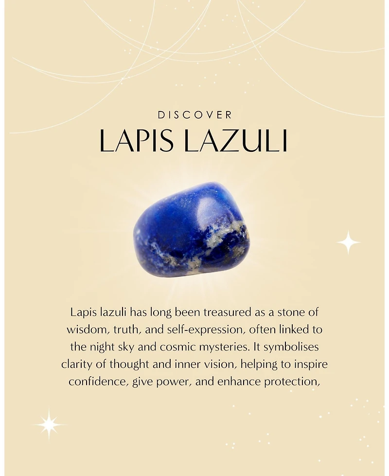 Ottoman Hands Lapis Moon Rotating Pendant Necklace