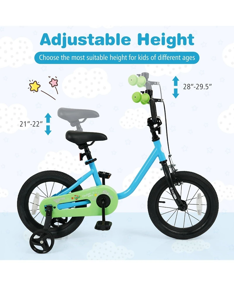 Mecale Kids Bike for 3-7 Years Old Boys and Girls 14 Inch Children Bicycle -14 Inches