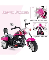 Mecale 6V Powered Toddler 3-Wheel Motorbike Ride On Toy with Horn and Headlight
