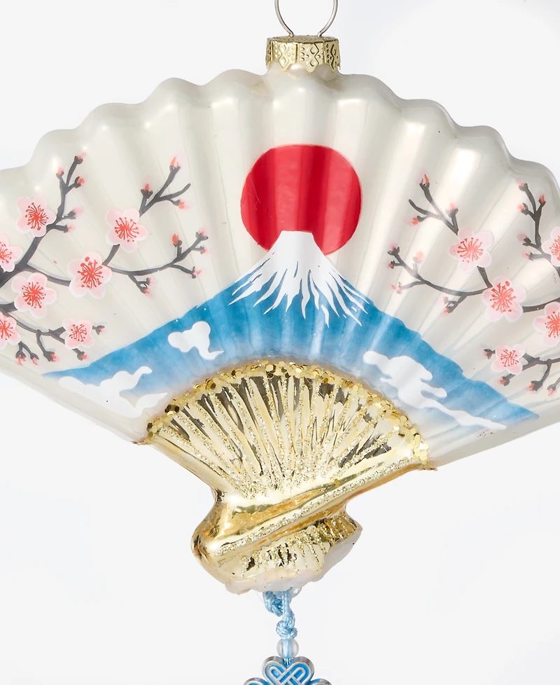 Holiday Lane World Traveler Glass Japan Scenery Ornament, Macy's Exclusive