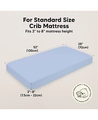 KeaBabies 2pk Soothe Fitted Crib Sheets Neutral, Baby Sheets, Fits Standard Nursery Mattress