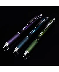 Pentel EnerGel Rtx Dark Matter, Liquid Gel Pen, 0.7mm, Assorted Ink, 6-pk