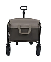 Mondawe Expandable Dual-Layer Storage Wagon Utility Carts w/ 225LBS Capacity, 360degree(s) All-Terrain Wheels