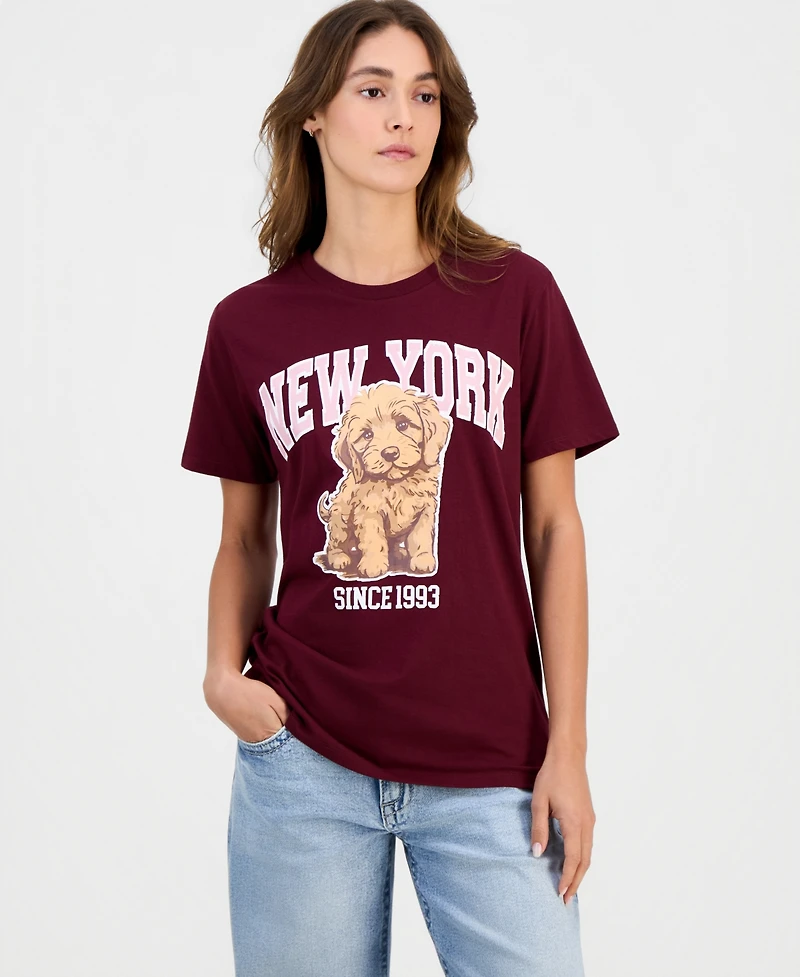 Grayson Threads, The Label Juniors' New York Dog Short-Sleeve T-Shirt