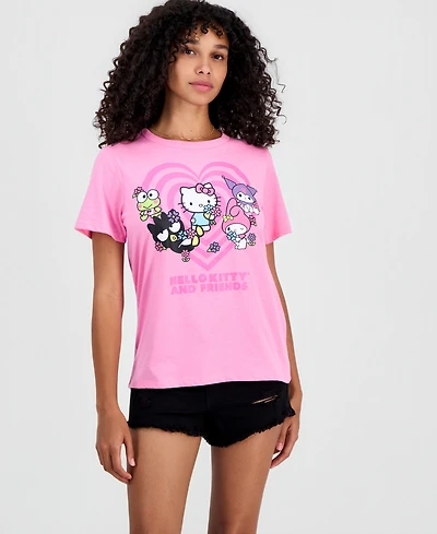 Sanrio Juniors' Hello Kitty Heart Graphic T-Shirt
