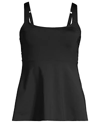 Lands' End Women's Adjustable Scoop Neck Flutter Tankini Top