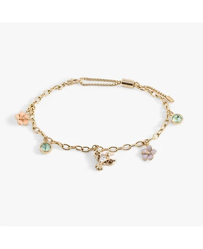 Alex and Ani Hummingbird Multicharm Adjustable Anklet