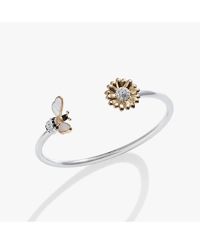 Alex and Ani Sunflower and Bee Flex Cuff