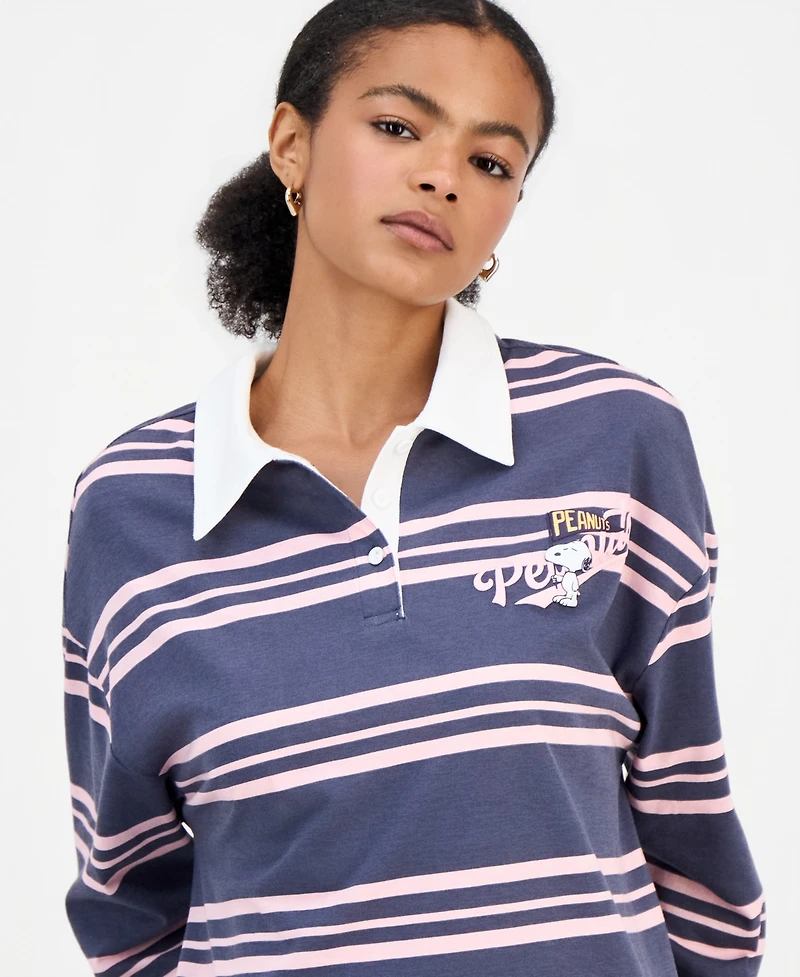 Peanuts Juniors' Striped Rugby Shirt