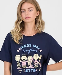 Peanuts Juniors' Social Club Graphic T-Shirt