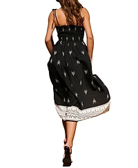 Cupshe Women's Smocked Strapeless Beach Dress