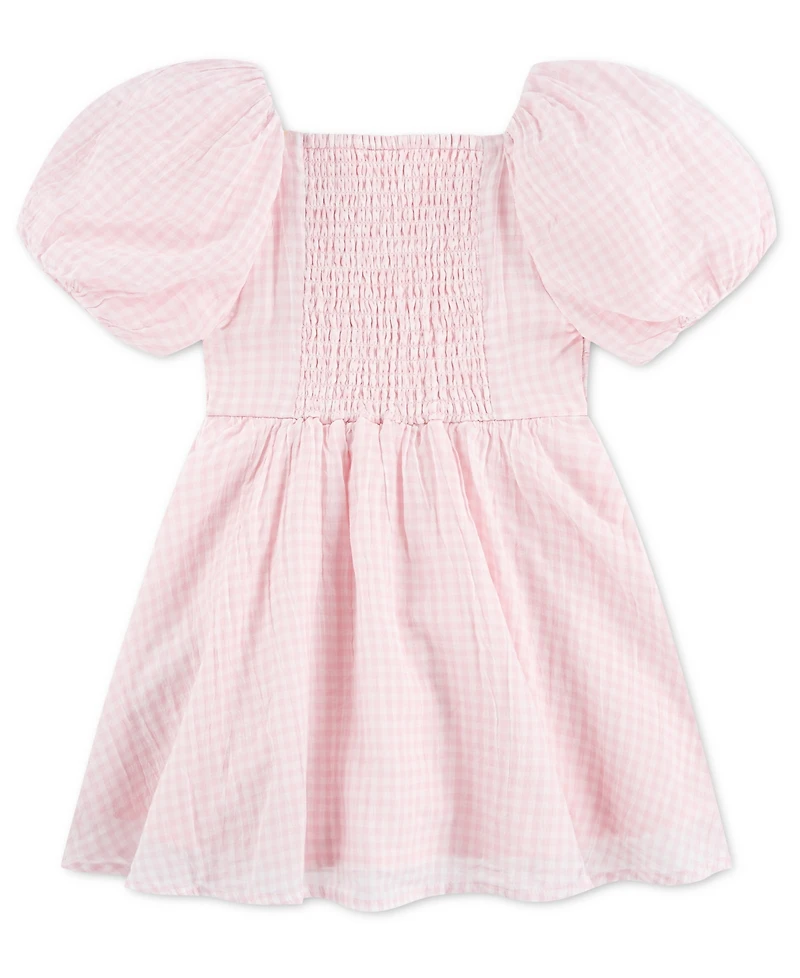 abercrombie kids Girls' Emerson Gauze Puff Sleeve Dress