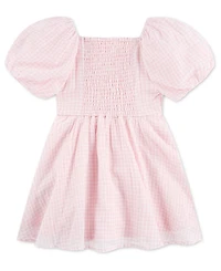 abercrombie kids Girls' Emerson Gauze Puff Sleeve Dress