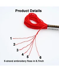 Gnuadz 447 Colors Embroidery Floss Friendship Bracelet String Cross Thread