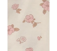 Carter's Baby Girls' Floral-Print Top, Pants and Hat, 3-Piece Set