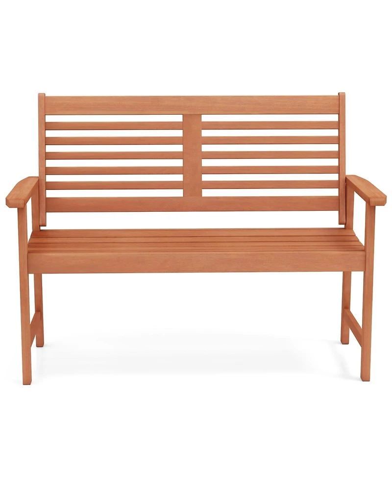 Gouun 26-Inch Solid Wood Garden Park Bench 2-Person