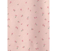 Carter's Baby Girls' Fruit Print Short-Sleeve Bodysuits, 5-Pack