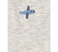 Carter's Baby Boys' Airplane Print Short-Sleeve Bodysuits, 5-Pack