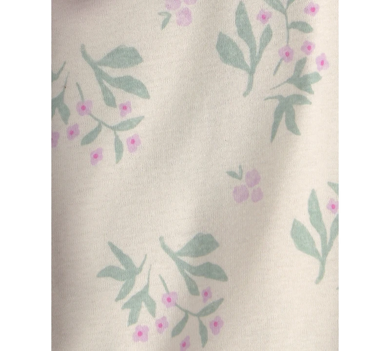 Carter's Baby Girls' Floral Print Short-Sleeve Bodysuits, 5-Pack