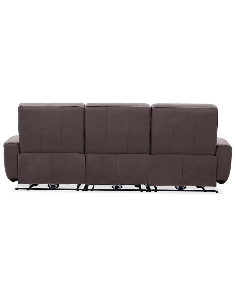 Symond 3-Piece Leather 3 Power Motion Sofa