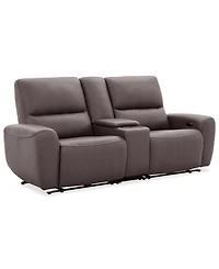 Symond 3-Piece Leather 2 Power Motion Sofa