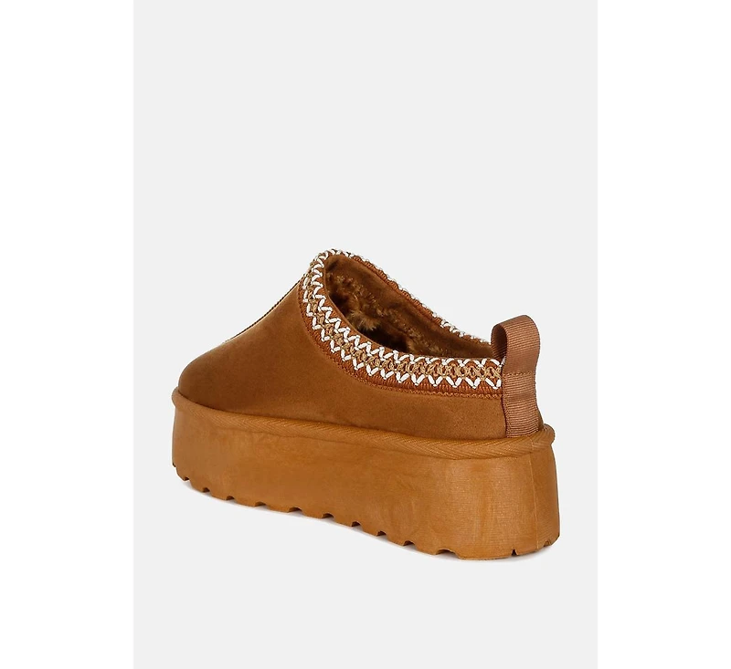 London Rag Women's Jesters Embroidered Platform Classic Slip-On