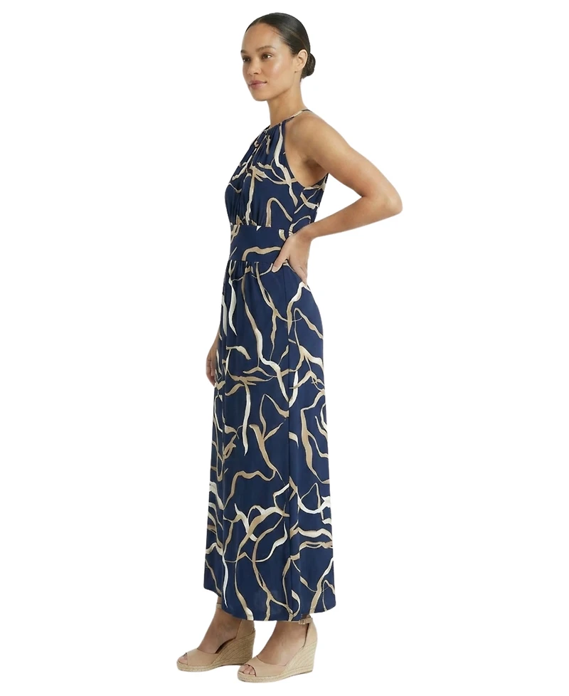Londo Times Women's Halter Neck Maxi Dress