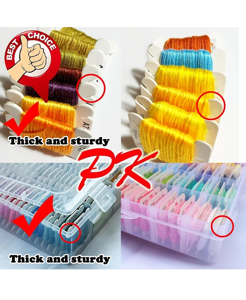 Gnuadz 80-color Friendship Bracelet Embroidery Floss Kit