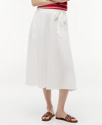 Tommy Hilfiger Women's Belted Midi Skirt