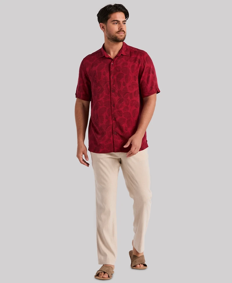 Cubavera Men's Tonal Floral Print Shirt