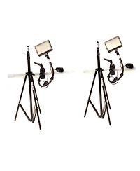 Bescor Grip-182K Gripper Gooseneck 2-Light Kit, Includes 2x Fp-180 Dimmable Led Light, 2x Gooseneck Arm, 2x Gripper Clamp, 2x Ac-180 Power