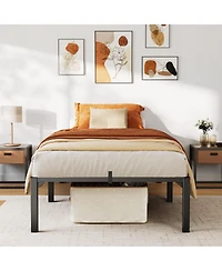 homfan 16 Inch Heavy Duty Metal Platform Bed Frame