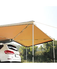 Gouun 270-Degree Vehicle Awning 8.2 ft Height, Retractable Car Side Awning with UV50+ Protection and Storage Bag