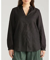 Universal Standard Plus Avalon Linen Blouse