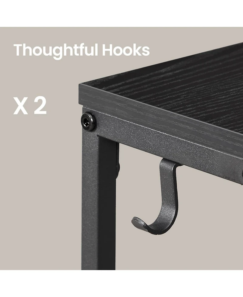Slickblue Slim Sofa Console Table with Charging Station and Power Outlets