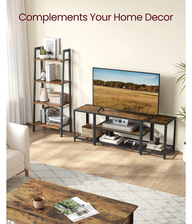 Slickblue Modern Tv Stand for TVs up to 65 Inches with Storage Shelves