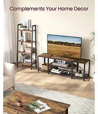 Slickblue Modern Tv Stand for TVs up to 65 Inches with Storage Shelves