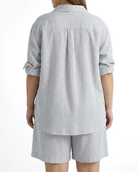 Universal Standard Plus Dawn Linen Hi Low Tunic