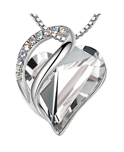 Gnuadz Infinity Heart Birthstone Necklace Mom Gift