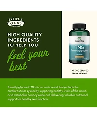 Swanson Tmg Trimethylglycine Amino Acid Supplement for Liver Function and Heart Health Support 90 Capsules